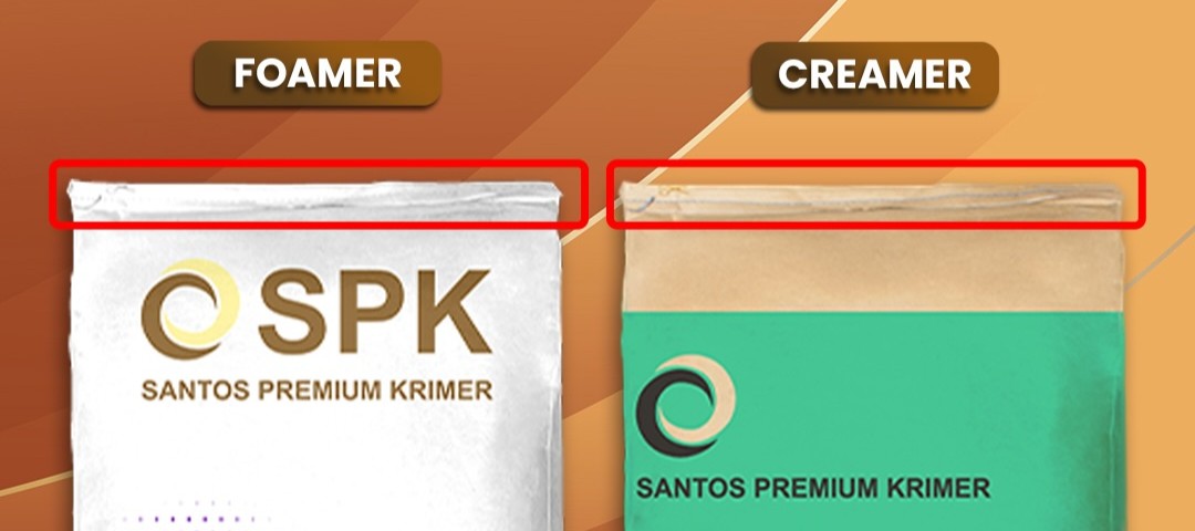 segel jahitan kemasan krimer santos asli